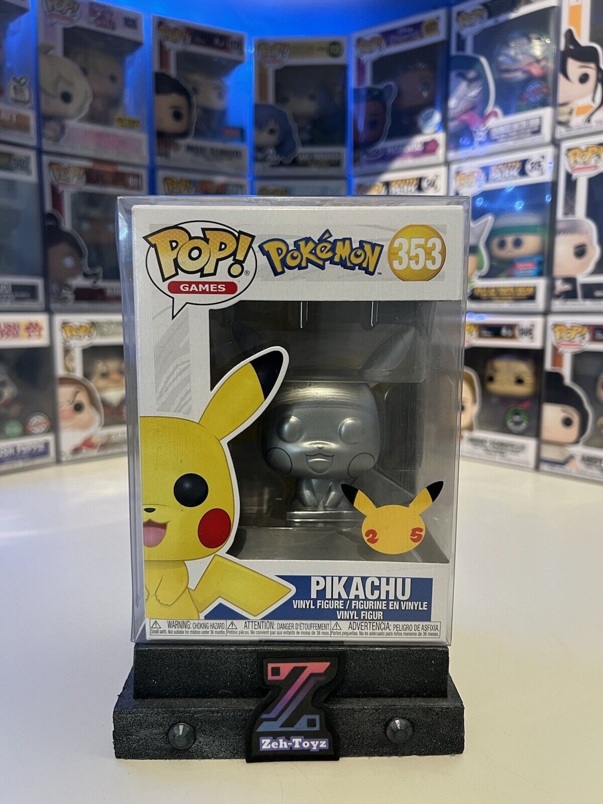 Funko POP Games Pokemon Pikachu 353 Silver