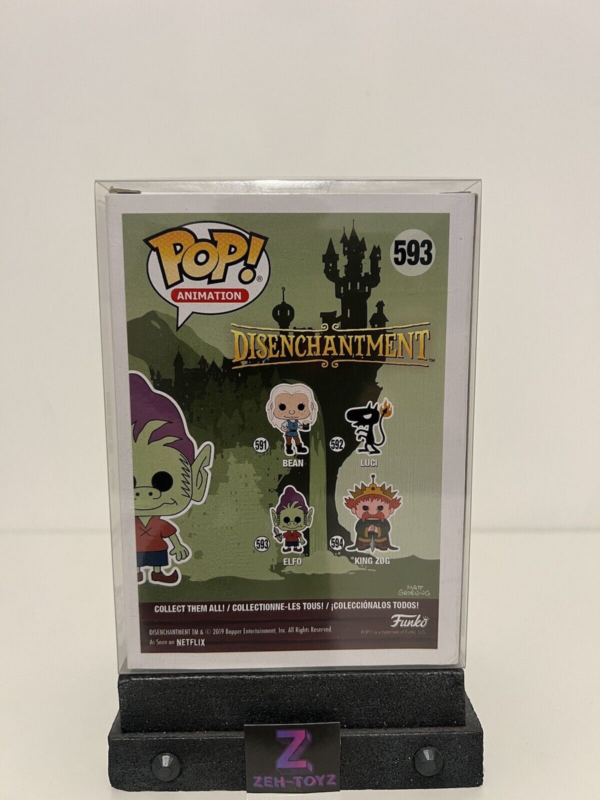 FUNKO POP! Animation Television Disenchantment Elfo #593 Rare Grail (2)