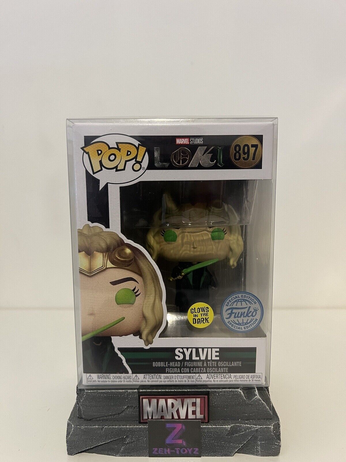 FUNKO POP! VINYL - MARVEL - LOKI - SYLVIE #897 - GLOW IN THE DARK