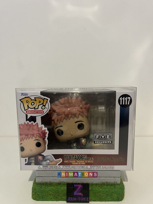 FUNKO POP! Anime Animation Yuji Itadori With Tsukamoto Doll #1117 FYE Exclusive