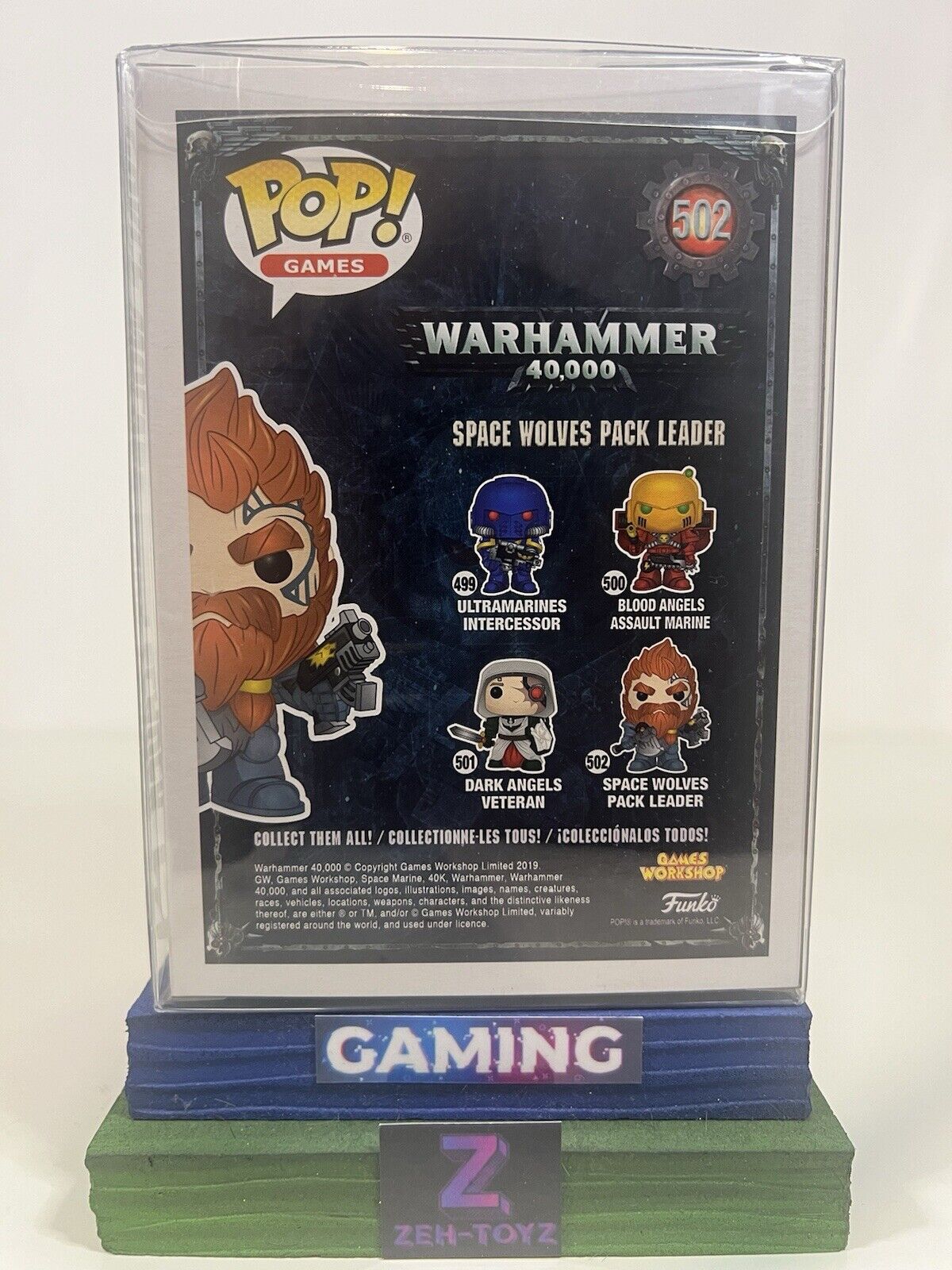 FUNKO POP! Games Warhammer 40,000 Space Wolves Pack Leader #502