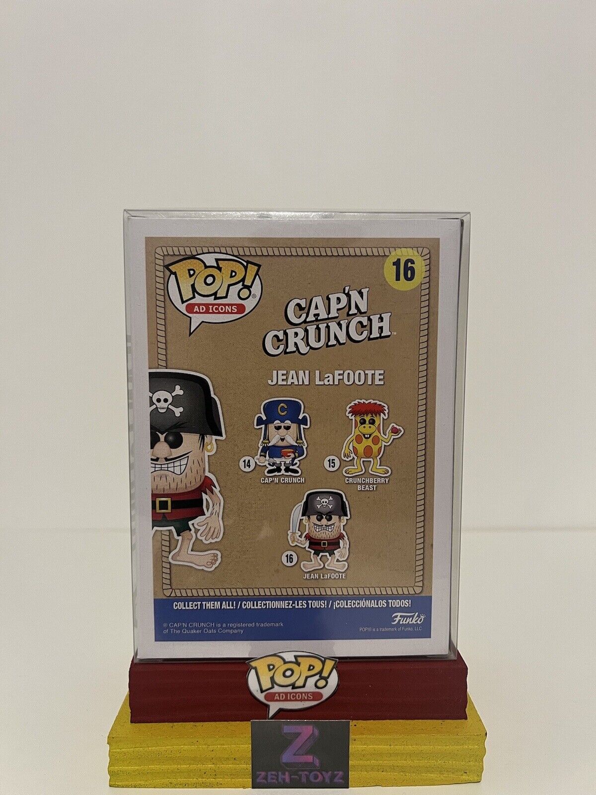 FUNKO POP! Ad Icons Cap'n Crunch Jean LaFoote #16 Funko Shop Exclusive