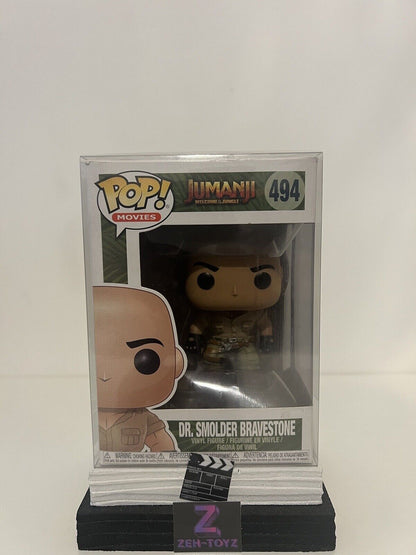 FUNKO POP! Movies Jumanji Dr. Smolder Bravestone #494 Dwayne The Rock Johnston