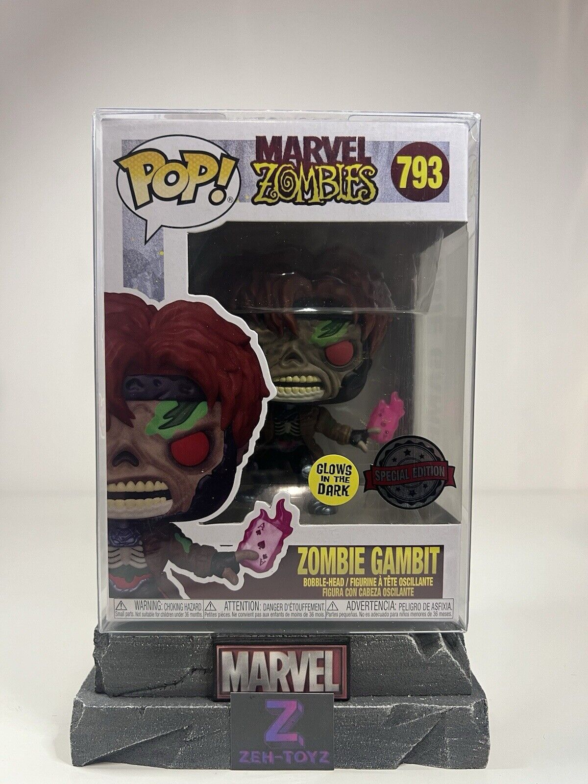 FUNKO POP! Marvel Studios Marvel Zombies - Zombie Gambit ##793 Glow In The Dark