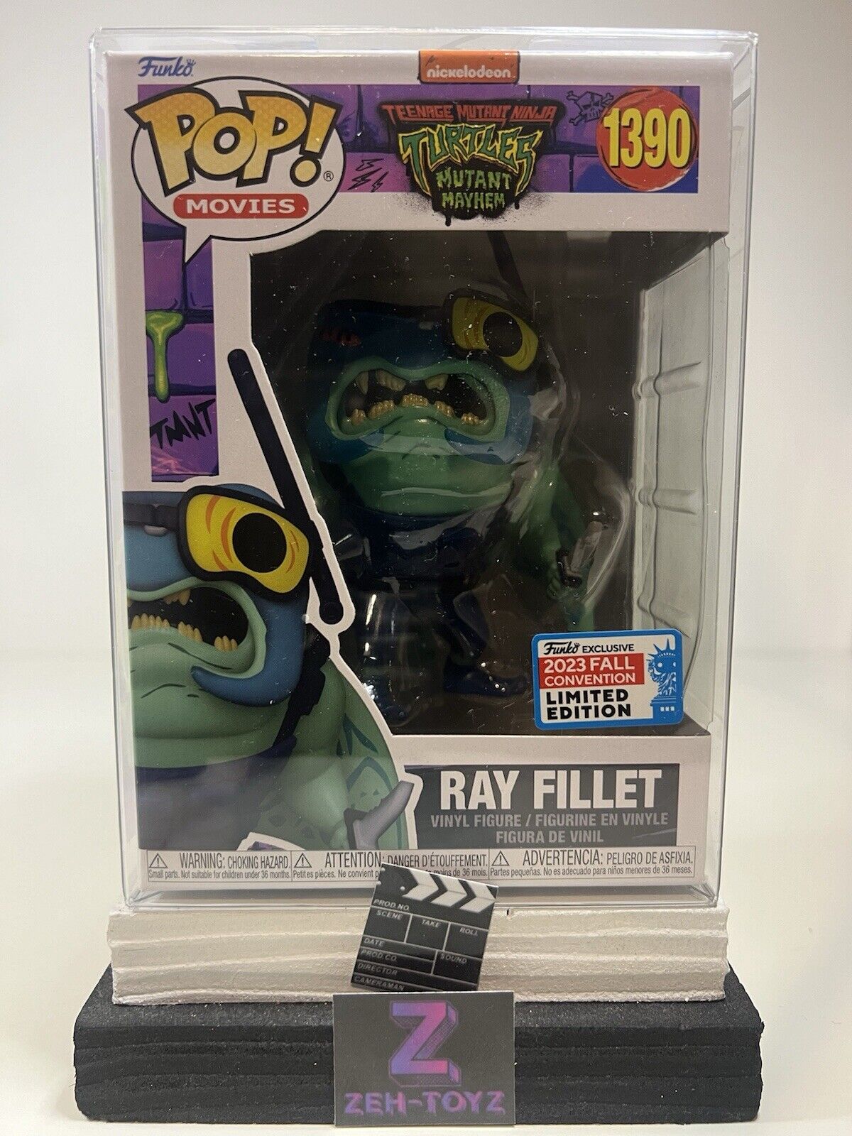 FUNKO POP! Movies TMNT Teenage Mutant Ninja Turtles Ray Fillet #1390 Exclusive