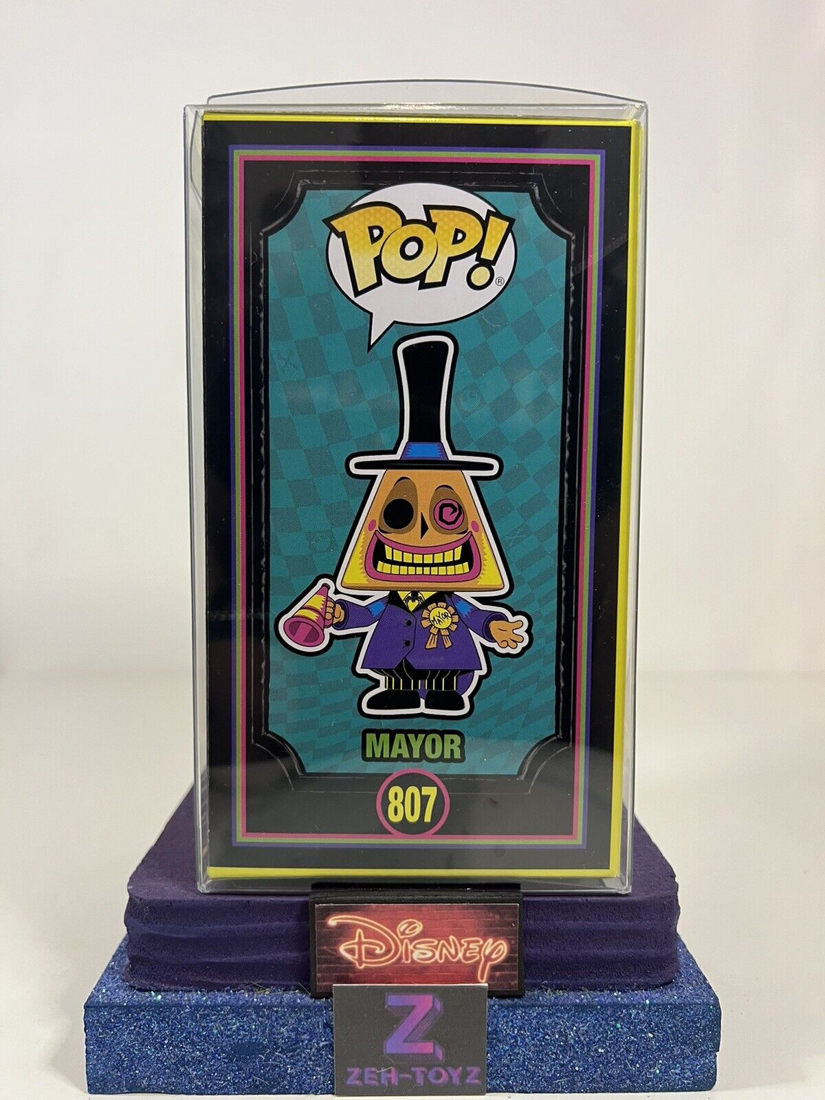 FUNKO POP! Disney The Nightmare Before Christmas Mayor #807 Blacklight