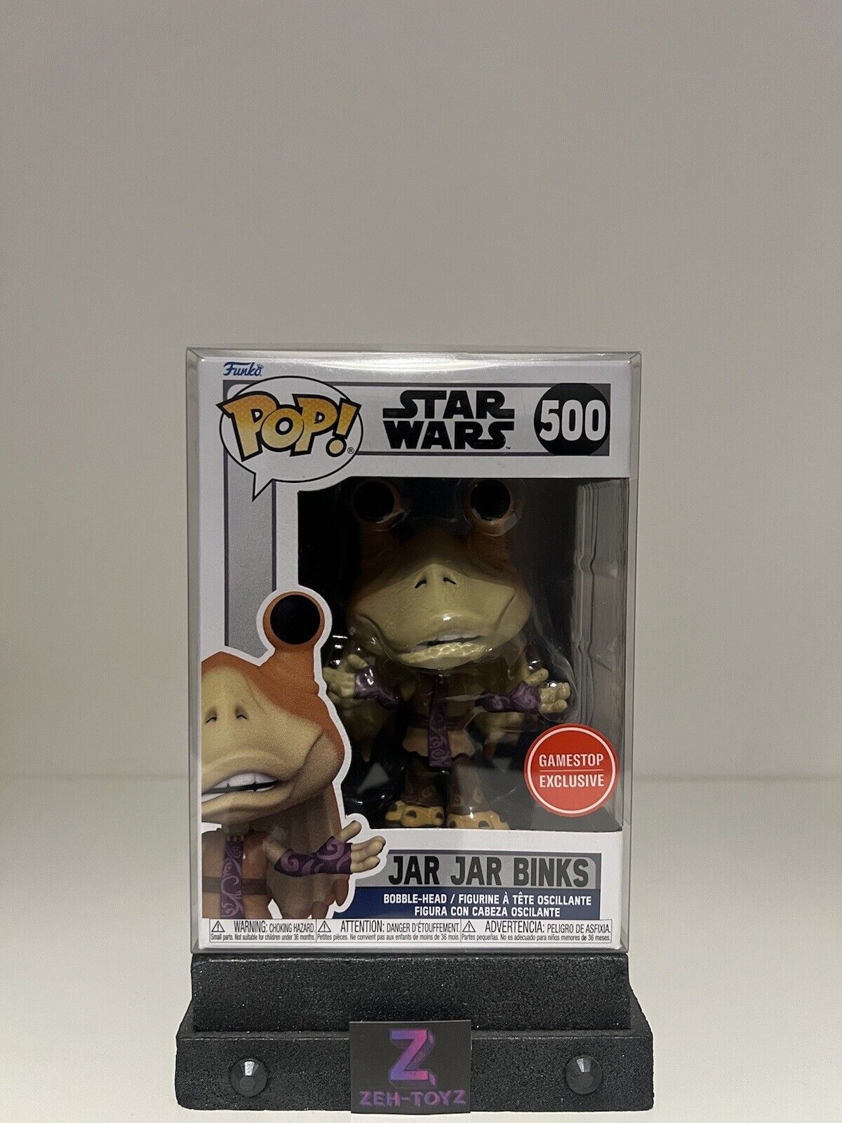 FUNKO POP! VINYL -  STAR WARS - JAR JAR BINKS #500 - GAMESTOP EXCLUSIVE