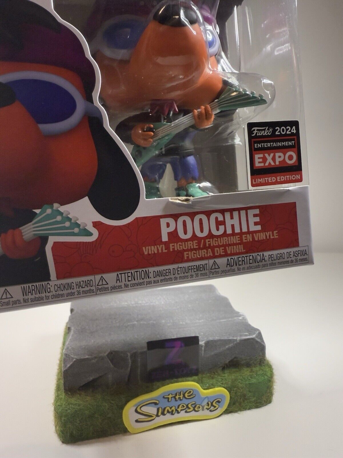 FUNKO POP! Television The Simpsons Poochie #1498 Entertainment Expo Exclusive