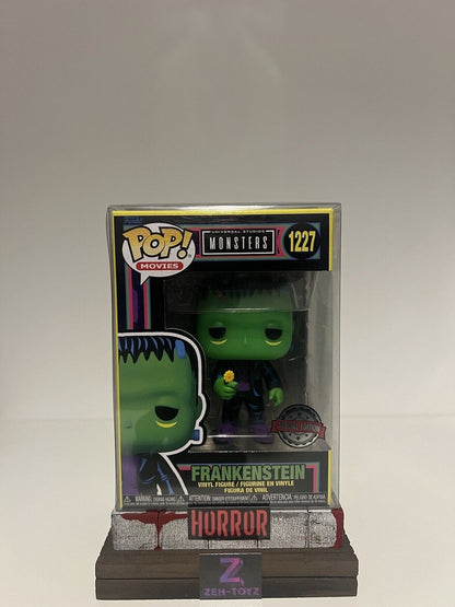 FUNKO POP! Horror Universal Studios Monsters Frankenstein #1227 Blacklight