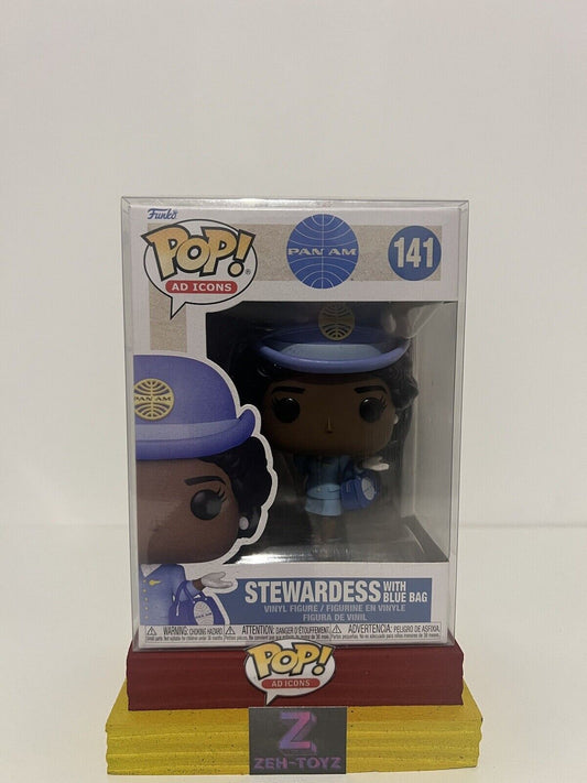 FUNKO POP! Ad Icons Pan Am Stewardess With Blue Bag #141