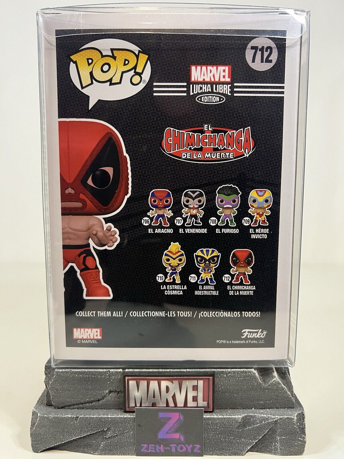 FUNKO POP! Marvel Lucha Libre Edition El Chimichanga De La Muerte Deadpool #712