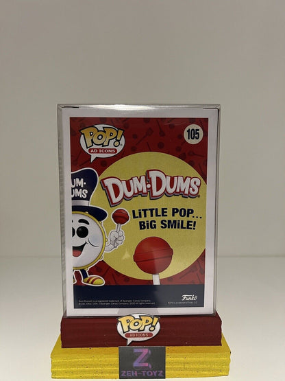 FUNKO POP Ad Icons Dum-Dums Drum Man #105 Convention Exclusive