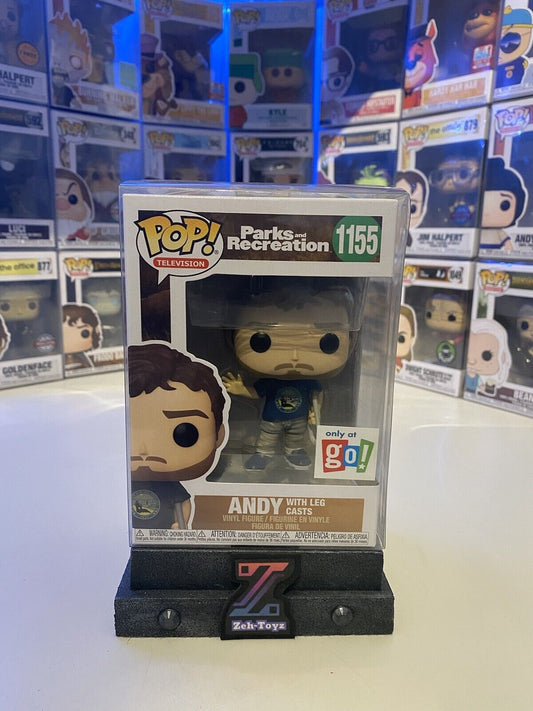 FUNKO POP! TV Parks and Recreation Andy With L:eg Casts #1155 Exclusive