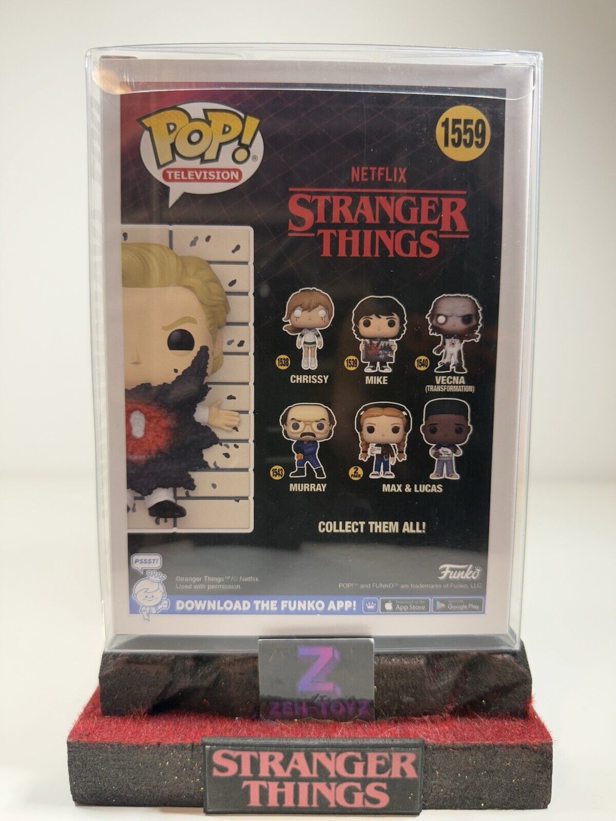 FUNKO POP! Television Stranger Things 001 Vaporizing #1559 Convention Exclusive