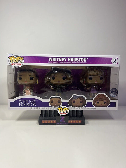 FUNKO POP! Music Pop Rocks Whitney Houston #3 Pack Special Edition