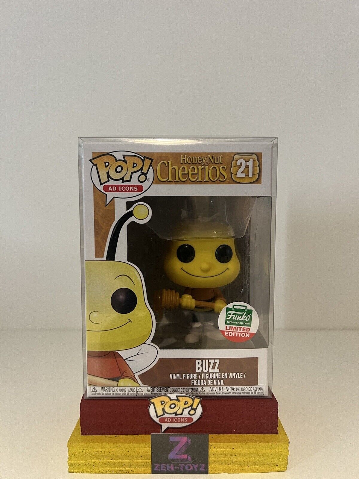 FUNKO POP! Ad Icons Cheerios Cereal Buzz #21 Funko Shop Exclusive