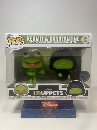 FUNKO POP! Disney The Muppets Kermit & Constantine #2 Pack Special Edition