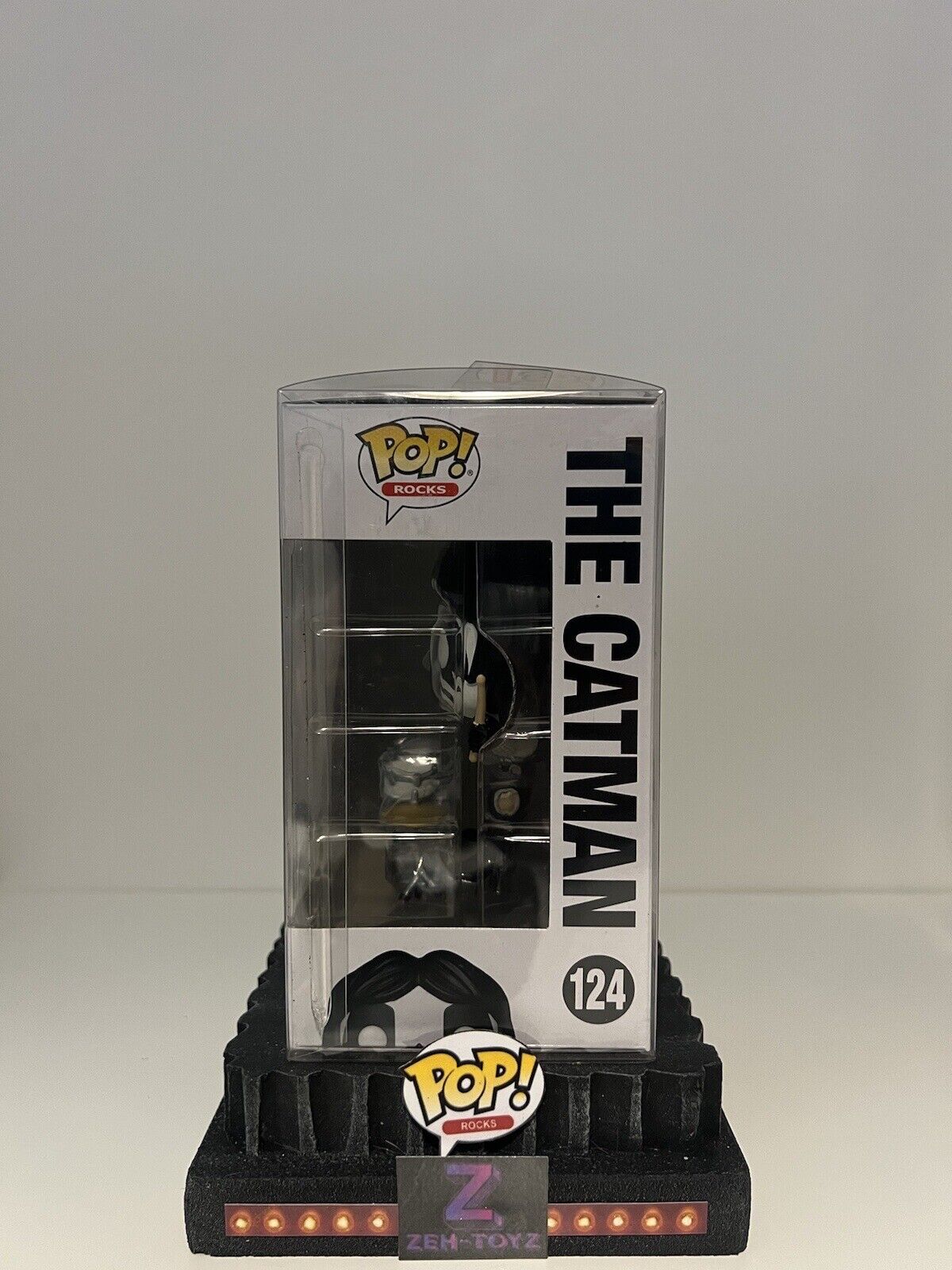 FUNKO POP! Music Pop Rocks Kiss The Catman #124 Glow In The Dark Exclusive