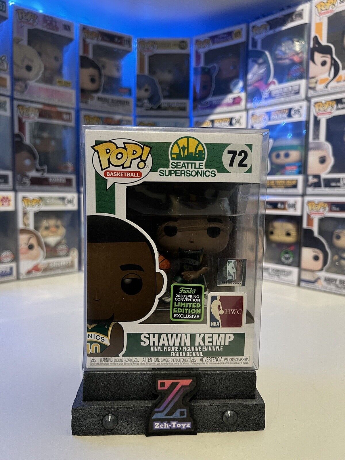 FUNKO POP! VINYL - BASKETBALL - SEATTLE SUPERSONICS - SHAWN KEMP #72