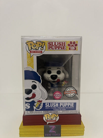 FUNKO POP! Ad Icons Slush Puppie Dog #106 Flocked Special Edition