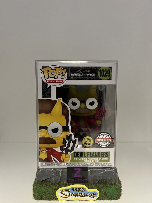 FUNKO POP! VINYL - THE SIMPSONS - DEVIL FLANDERS #1029 - GLOW IN THE DARK (2)