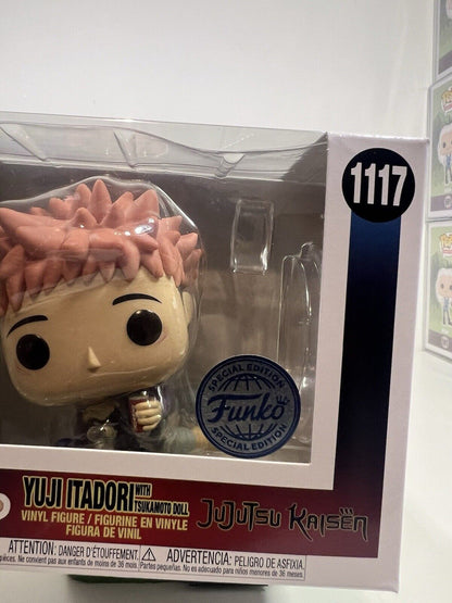 FUNKO POP! Anime Animation Yuji Itadori With Tsukamoto Doll #1117