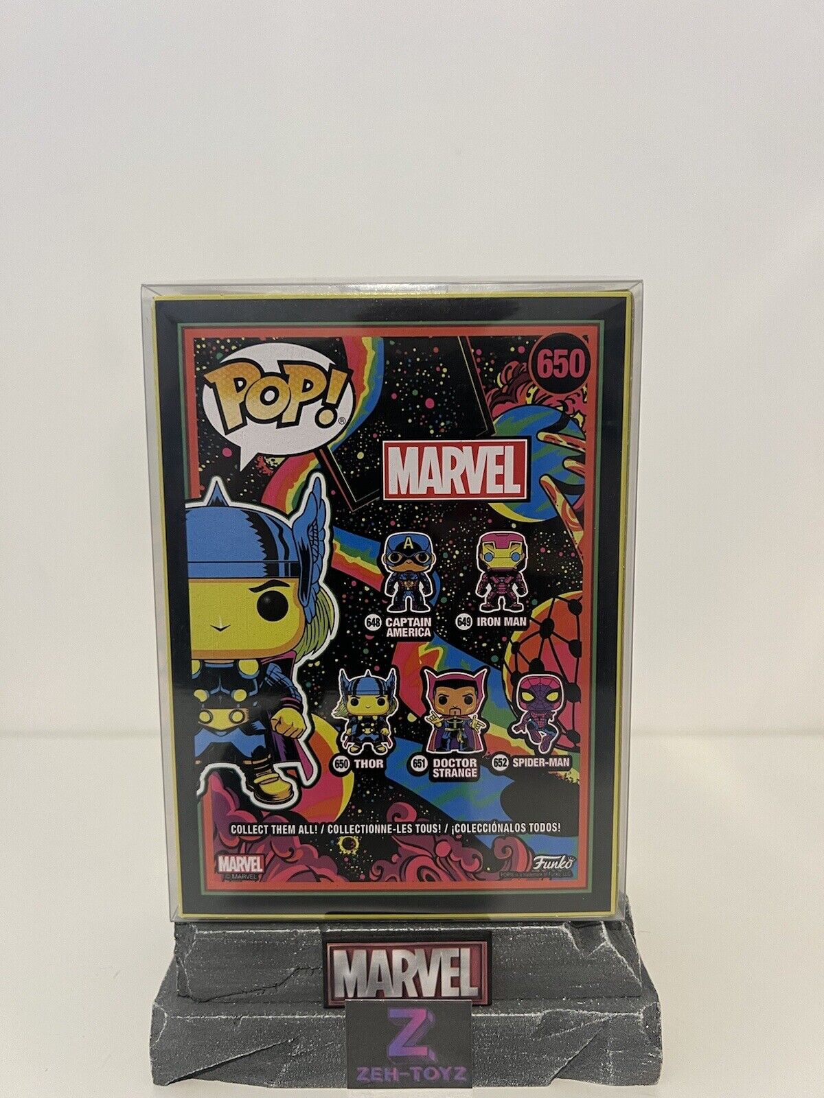 FUNKO POP! Marvel Universe Thor #650 Blacklight Special Edition