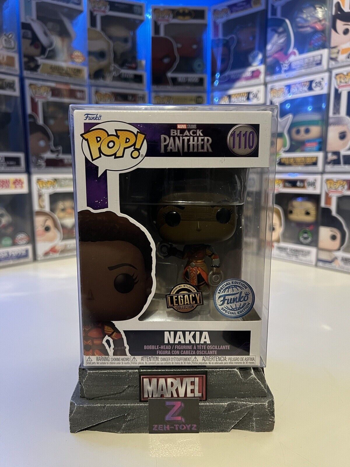 FUNKO POP! Marvel Movies Black Panther Nakia #1110 Special Edition