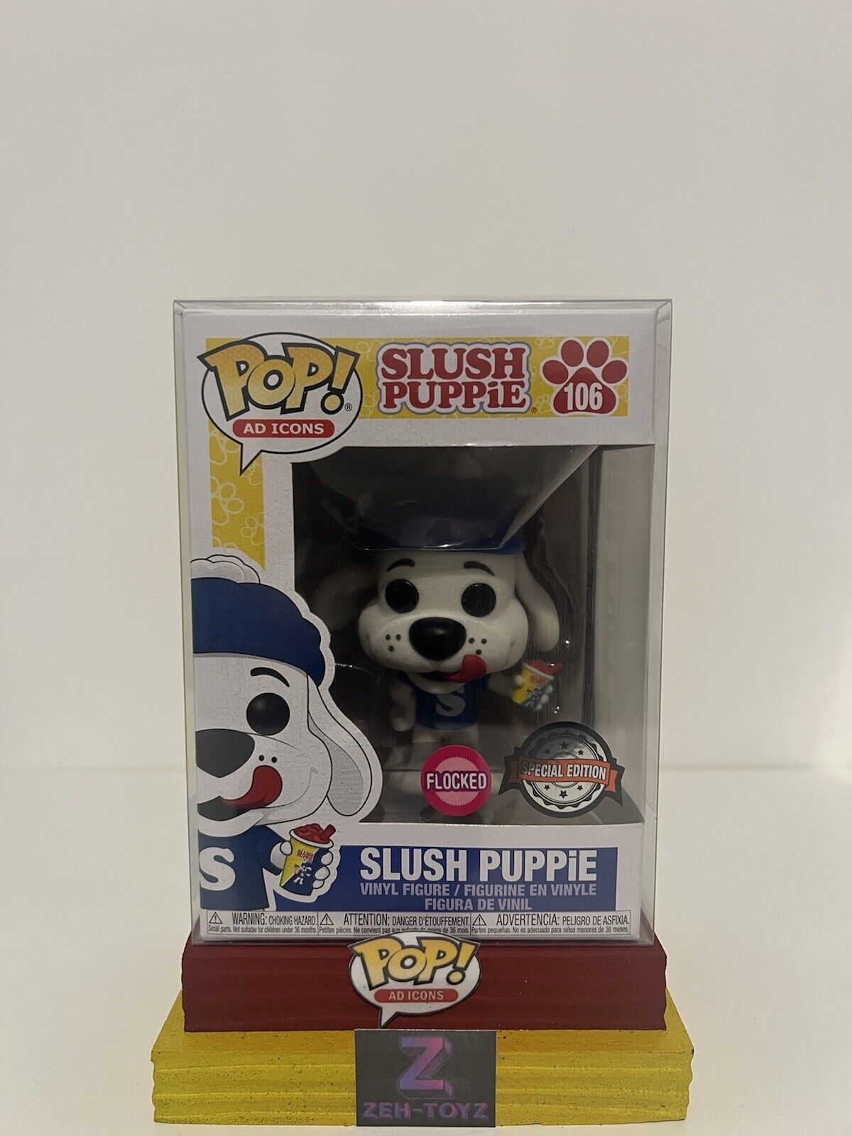 FUNKO POP! Ad Icons Slush Puppie #106 Flocked Special Edition