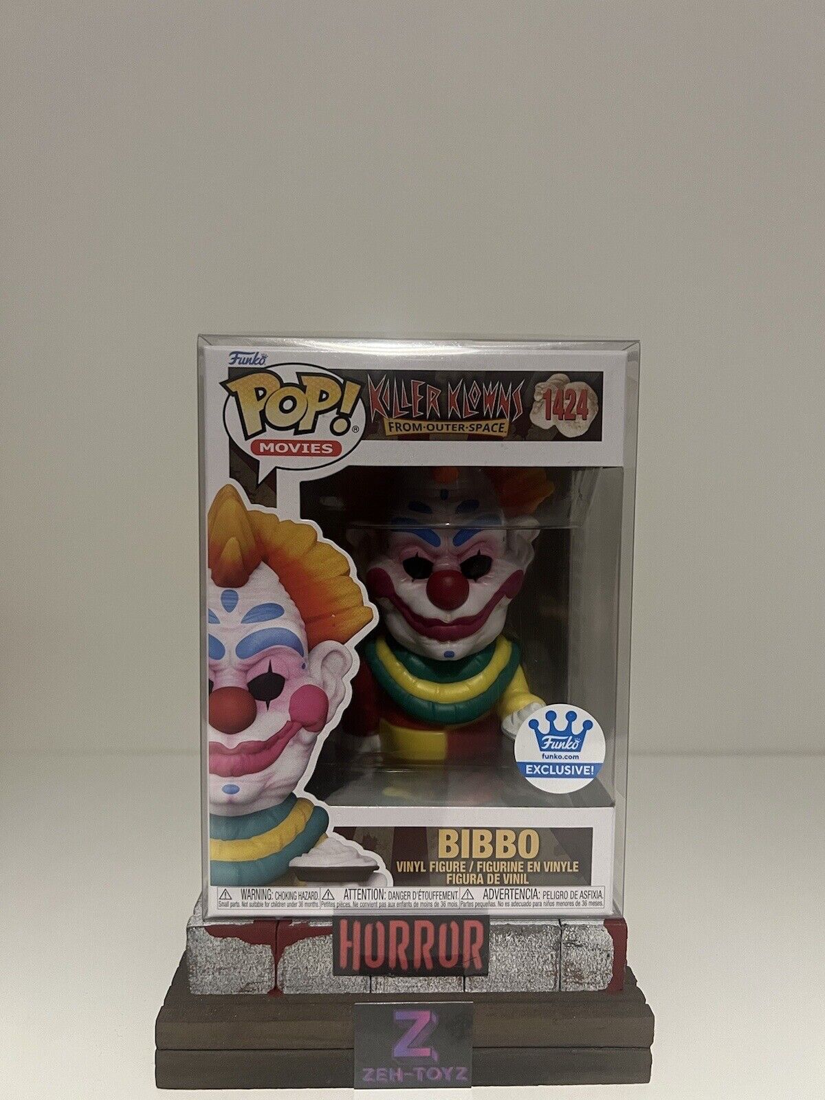 FUNKO POP! Horror Movies Killer Klowns Bibbo #1424 Funko Exclusive