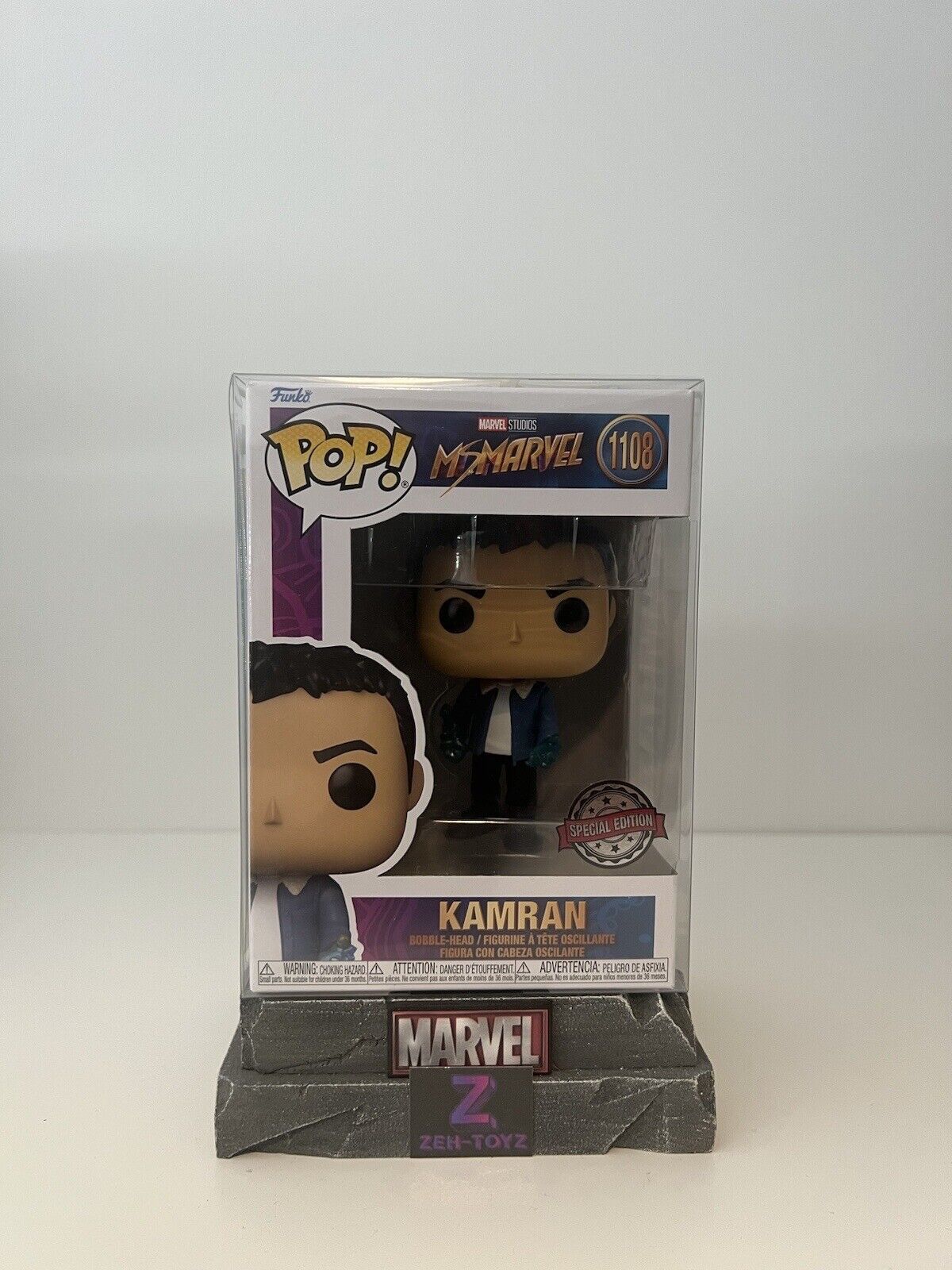 FUNKO POP! Marvel Studio Movies Ms Marvel Kamran #1108 Special Edition