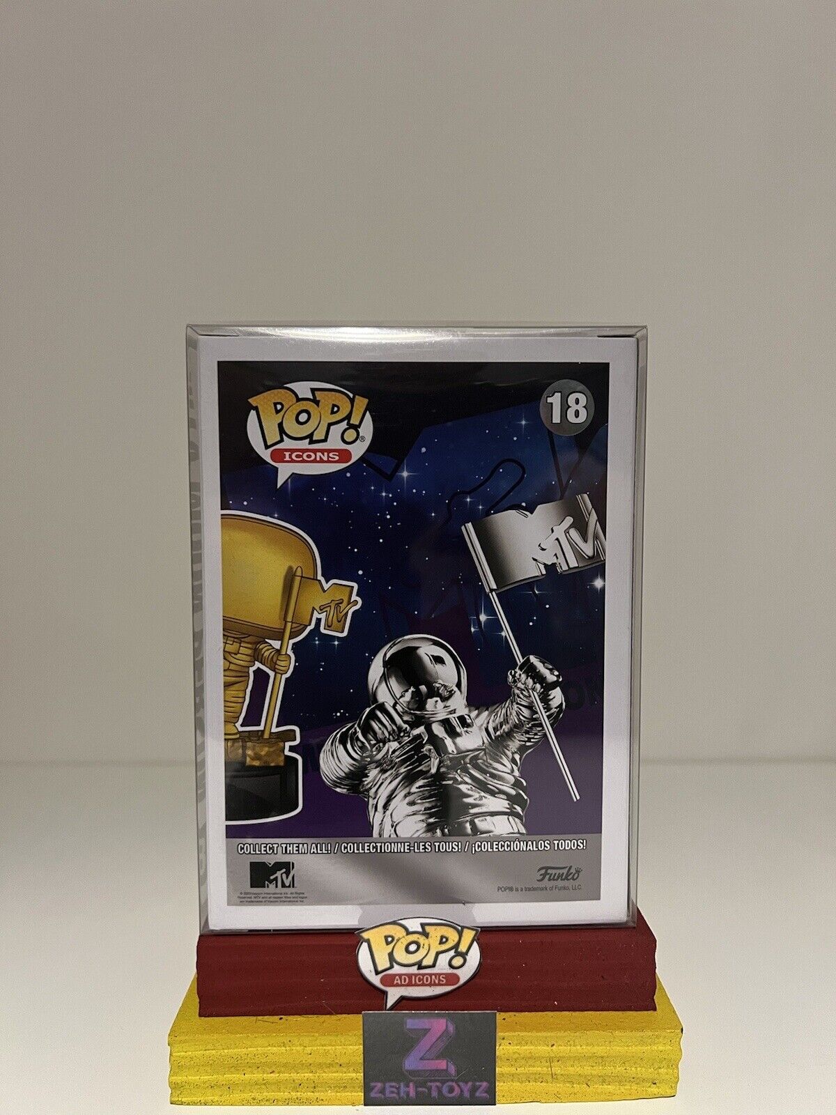 FUNKO POP Ad Icons MTV Moon Person #18 Popcultcha Exclusive