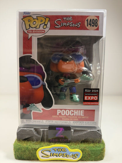 FUNKO POP! Television The Simpsons Poochie #1498 Entertainment Expo Exclusive