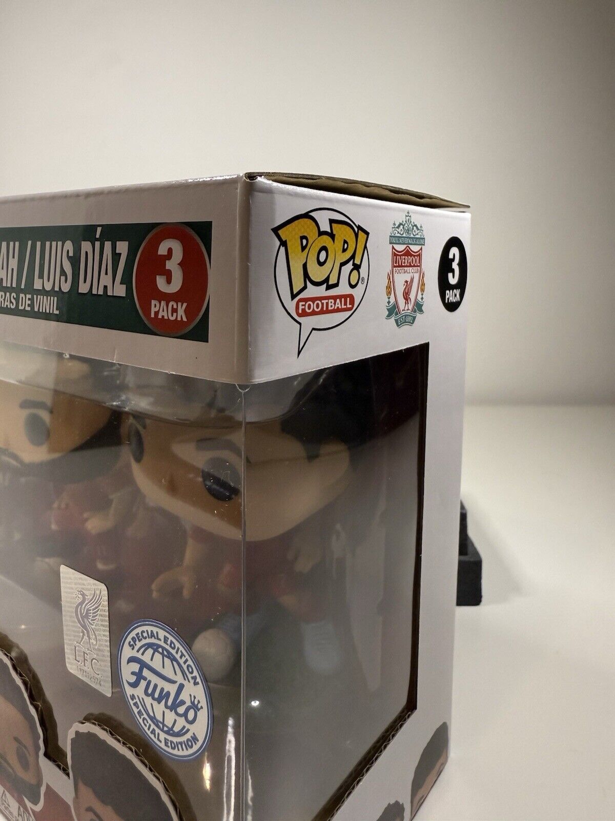 FUNKO POP! Football Liverpool FC Darwin Nunez Mohammed Salah Luis Diaz #3 Pack