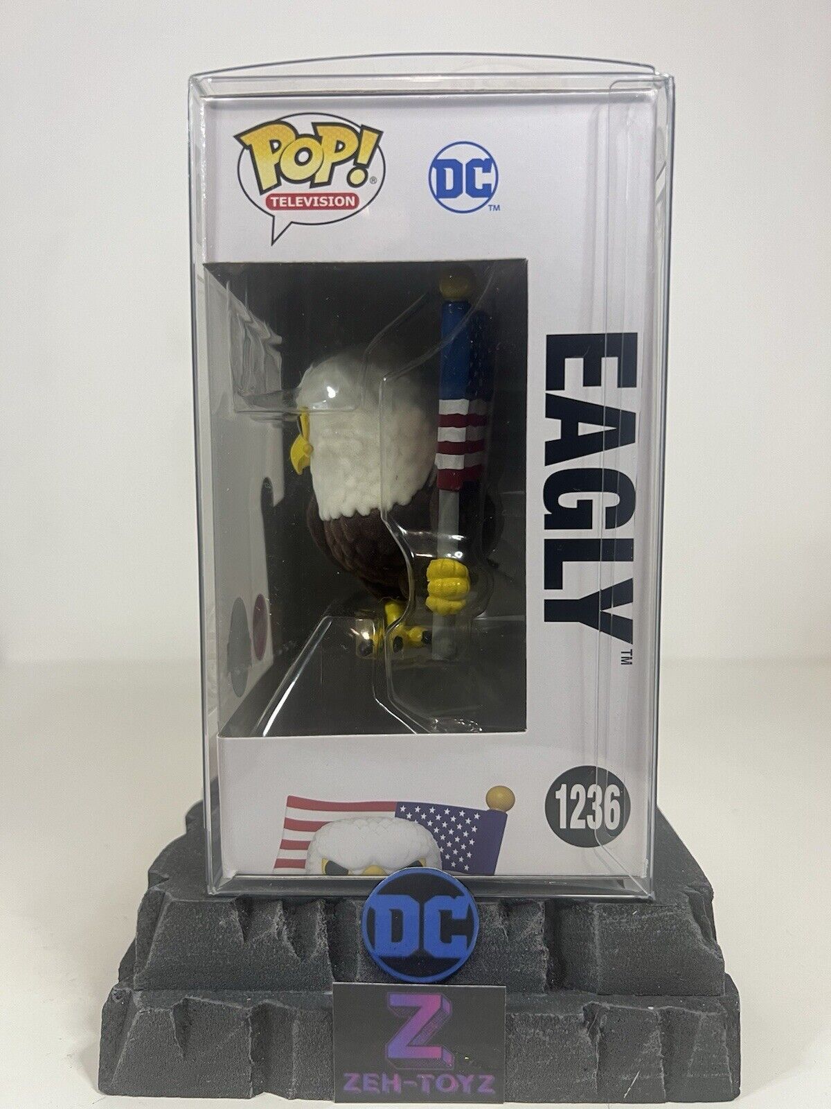 FUNKO POP! DC Universe Television Peacemaker Eagly Flocked Special Edition #1236