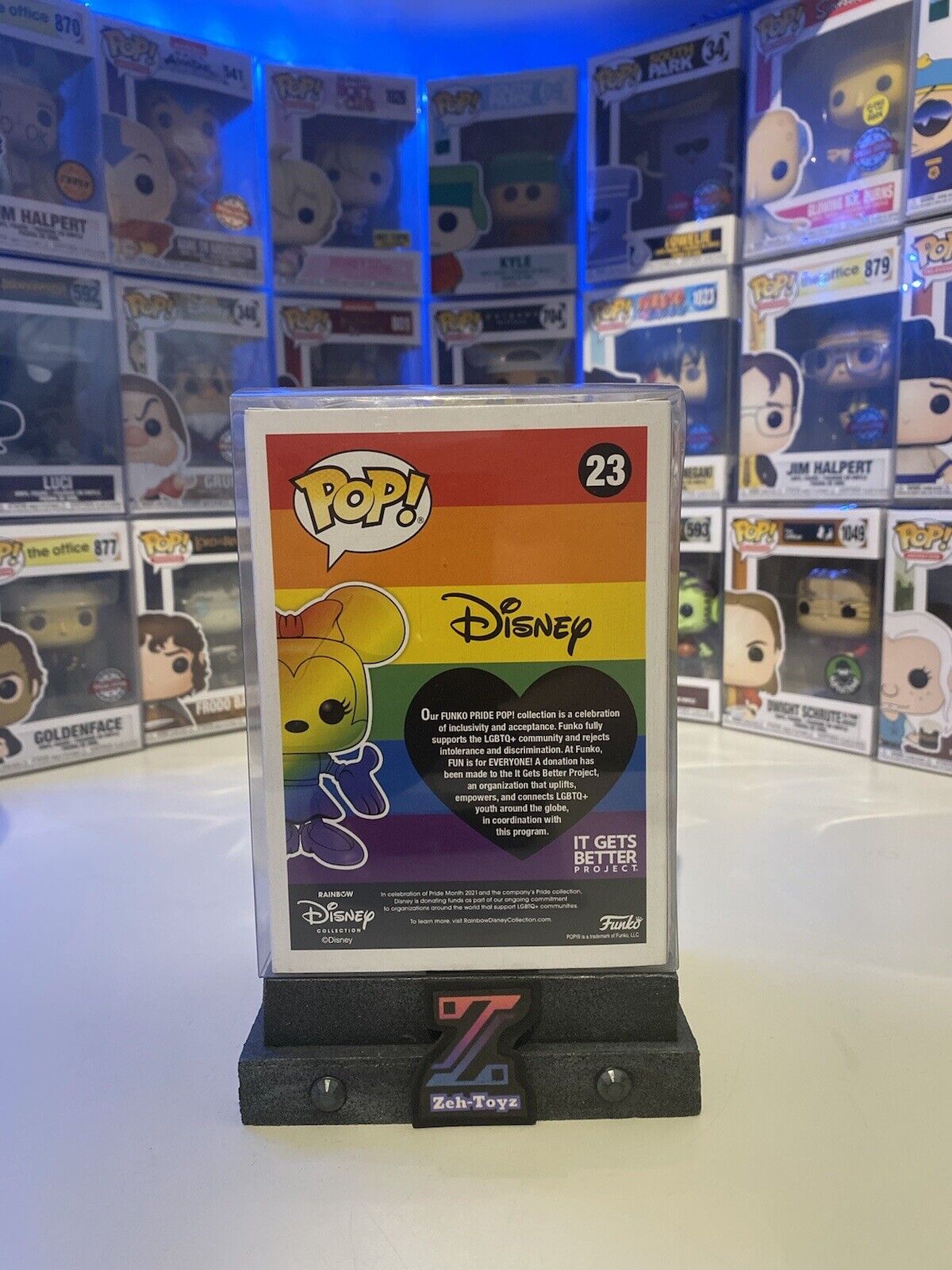 FUNKO POP! Disney Pride Minnie Mouse #23 Popcultcha Exclusive