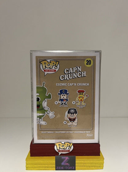 FUNKO POP Ad Icons Cap'n Crunch Cereal Cozmic Cap'n Crunch #20 Glow In The Dark