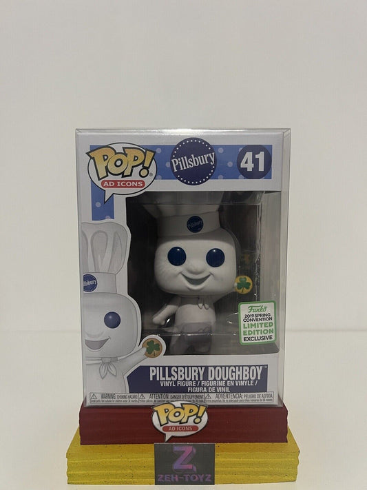 FUNKO POP! Ad Icons Pillsbury Doughboy With Shamrock #41 Convention Exclusive