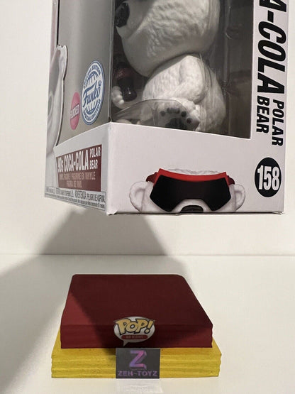 FUNKO POP! Ad Icons 90s Coca Cola Polar Bear Flocked Special Edition #158