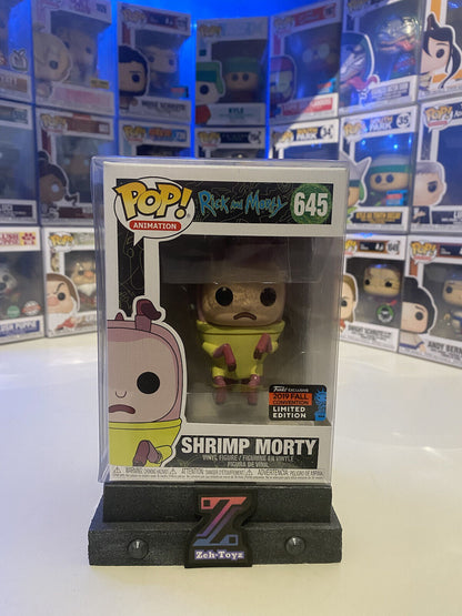 FUNKO POP! Animation Rick And Morty Shrimp Morty #645 2019 Fall Convention