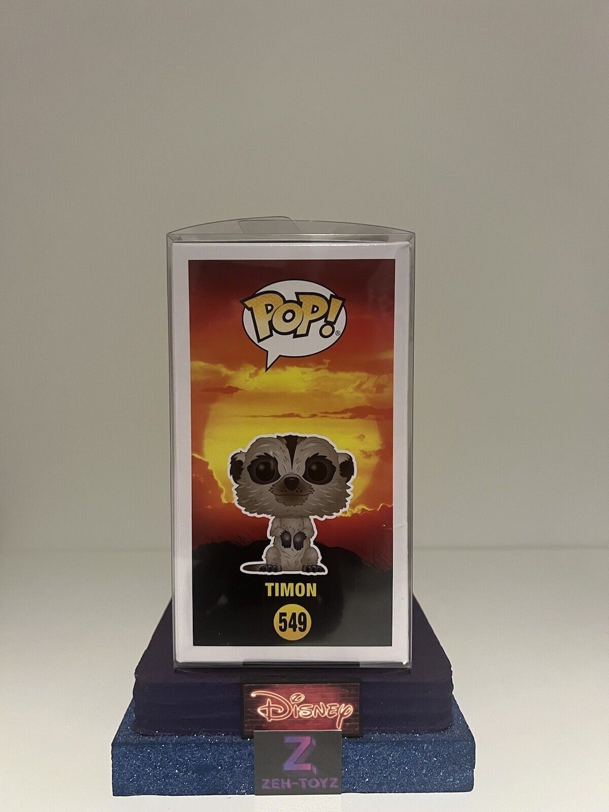 FUNKO POP! Disney Movies The Lion King Timon #549 Flocked