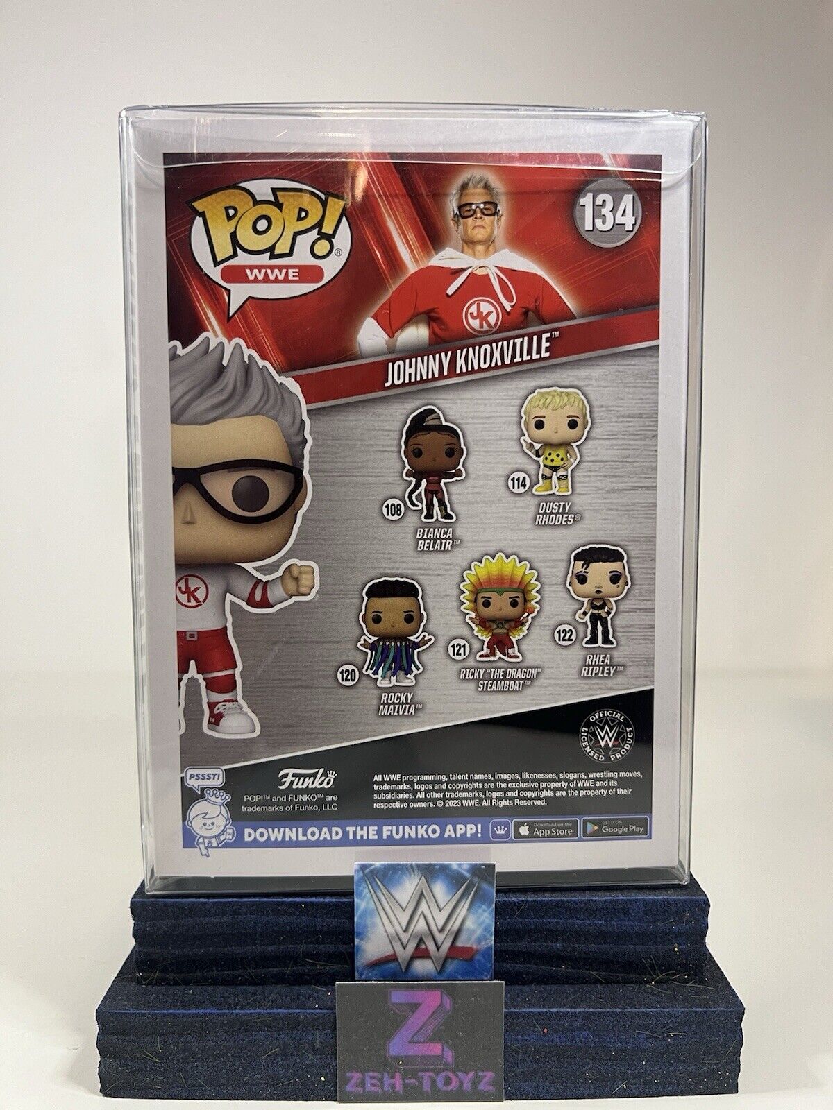 FUNKO POP! WWE Wrestling Jackass Johnny Knoxville #134 San Diego Comic Con