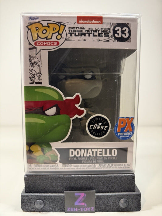 FUNKO POP! Comics TMNT Teenage Mutant Ninja Turtles Donatello #33 B&W Chase