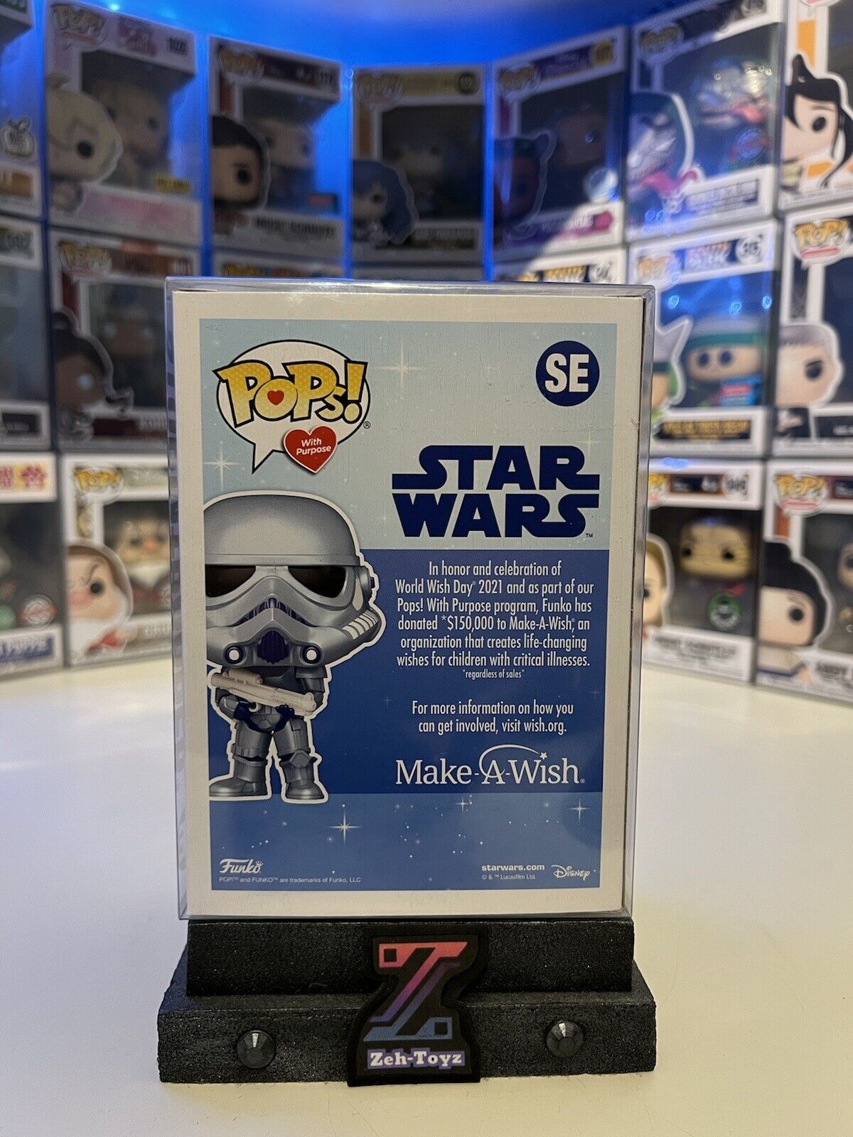 FUNKO POP! Movies Star Wars Make A Wish Stormtrooper #SE Game Stop Exclusive