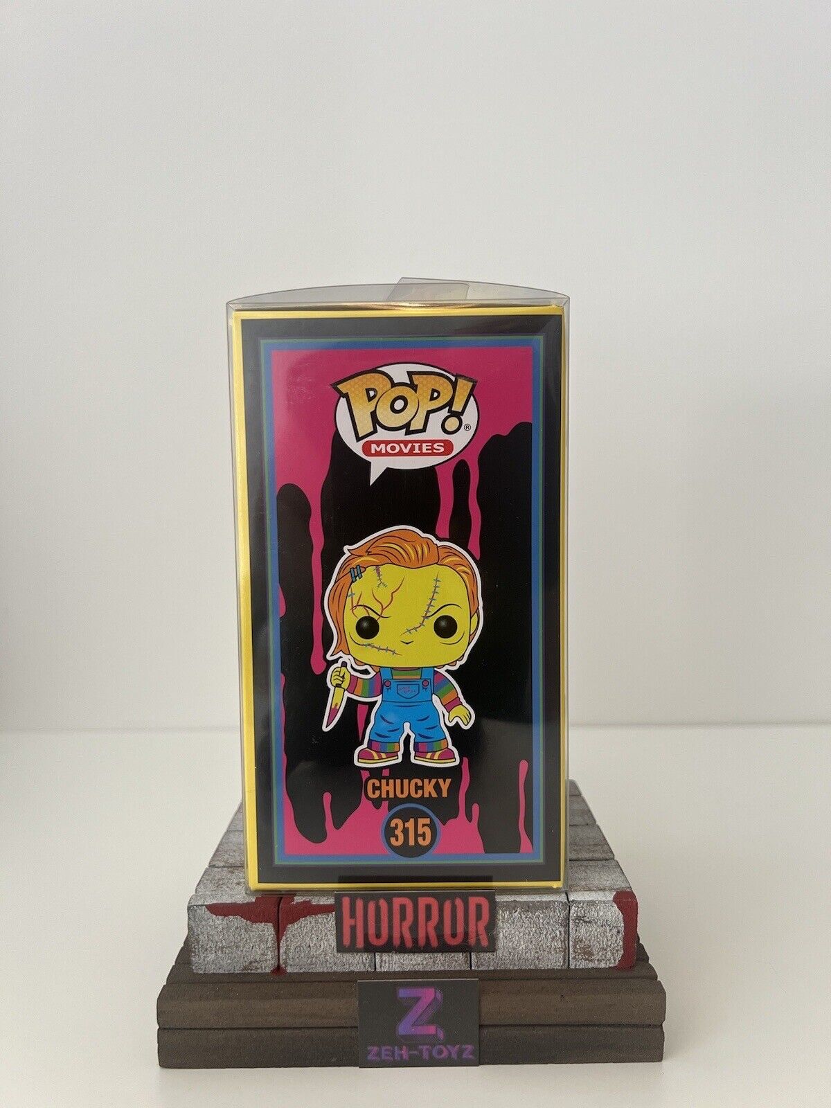 FUNKO POP! Horror Movies The Bride Of Chucky Blacklight Chucky #315