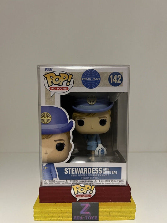 FUNKO POP! Ad Icons Pan Am Stewardess White Bag #142