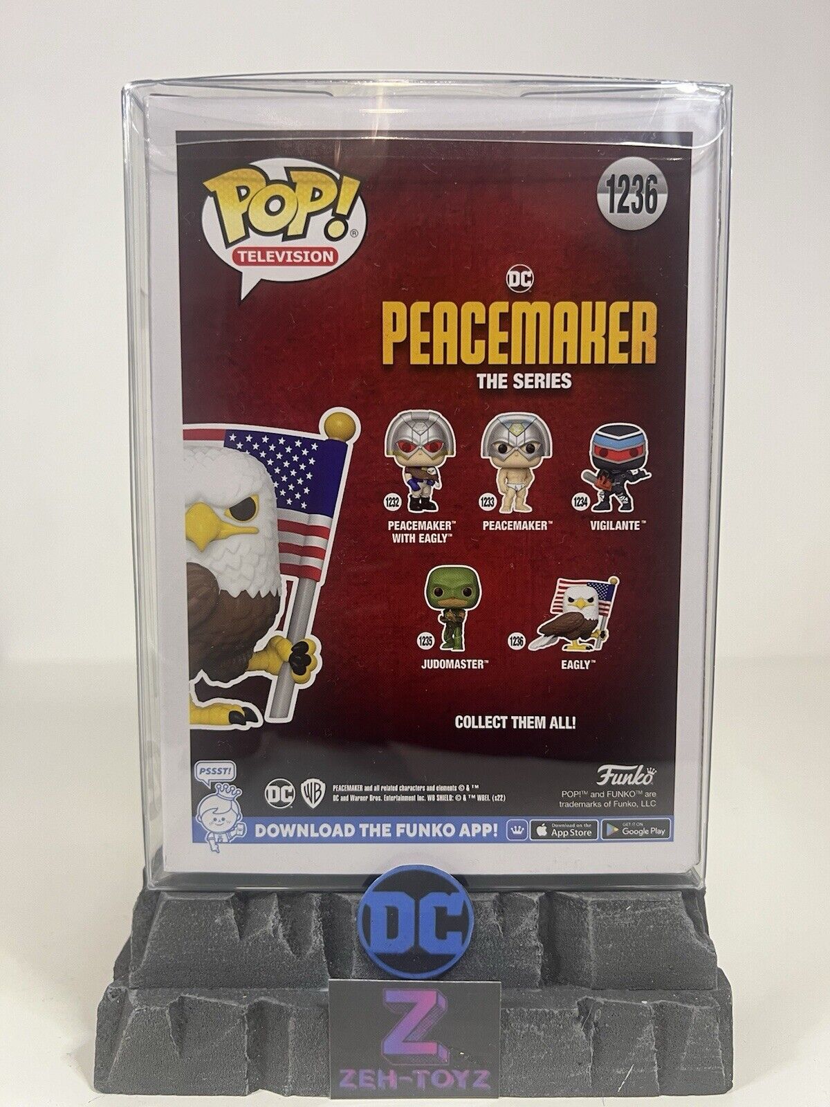 FUNKO POP! DC Universe Television Peacemaker Eagly Flocked Special Edition #1236