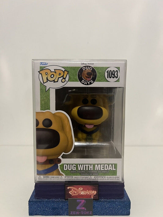 FUNKO POP! VINYL - DISNEY - DUG DAYS - DUG WITH MEDAL #1093