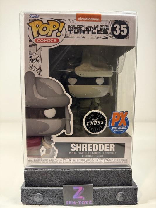 FUNKO POP! Comics TMNT Teenage Mutant Ninja Turtles Shredder #35 B&W Chase