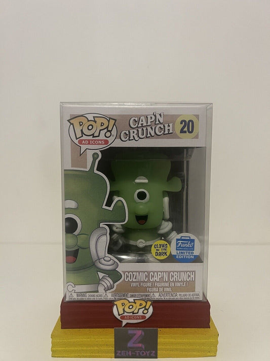 FUNKO POP Ad Icons Cozmic Cap'n Crunch #20 Glow In The Dark Funko Shop Exclusive